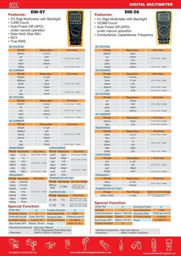 Digital Multimeter And Micrometer Dm Digital Multimeter