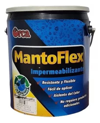 Manto Flex Gris Pintura Impermeabilizante Galon MercadoLibre