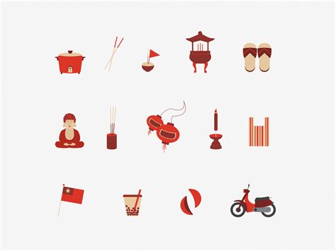 The cultural illustrations of Taiwan 🇹🇼 by Moootion design on Dribbble