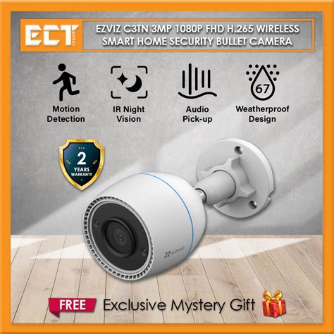 Ezviz C Tn Mp P Fhd H Wireless Smart Home Security Bullet