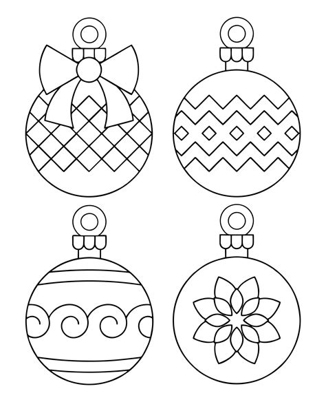 15 best printable christmas ornament templates – Artofit