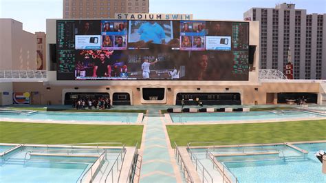 Photos of Circa Las Vegas pool, Stadium Swim, opening next week