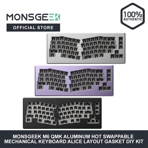 Monsgeek M Qmk Aluminum Hot Swappable Mechanical Keyboard Alice Layout Gasket Diy Kit Lazada Ph