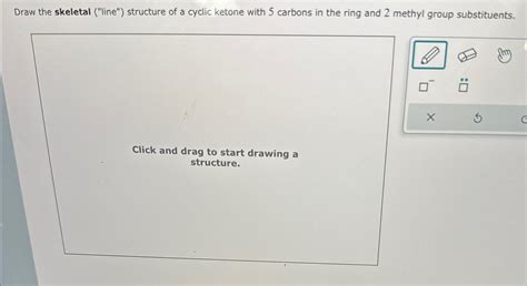 Solved Draw the skeletal ("line") ﻿structure of a cyclic | Chegg.com