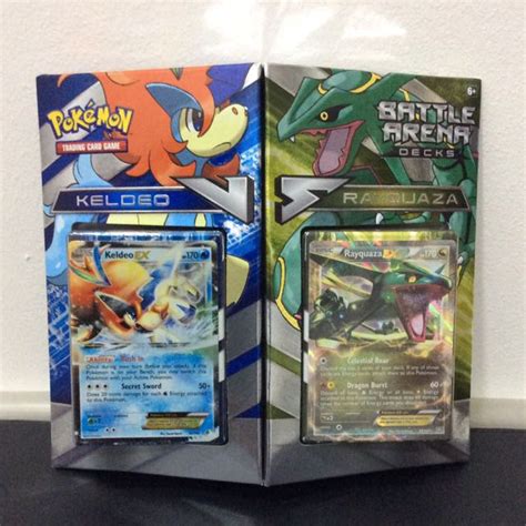 Pokemon Battle Arena Deck Rayquaza Vs Keldeo, Hobbies & Toys, Toys & Games on Carousell