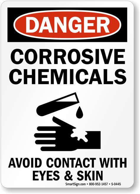 Corrosive Materials Signs | Corrosive Material Warning Sign