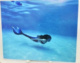 Fantasy Art Print Mermaid Art Vintage Nude Pinup Girl