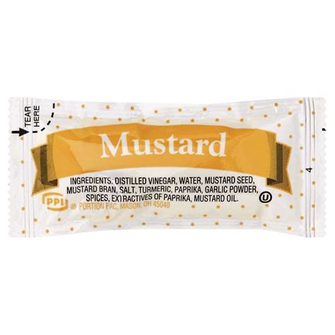 Mustard Packets, 200 Count - Badger Popcorn & Concession Supply Co.