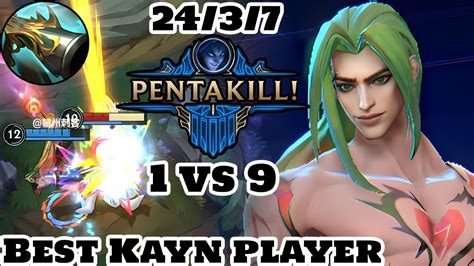 Wild Rift Kayn Best Kayn Player Pentakill Vs Gameplay Rank