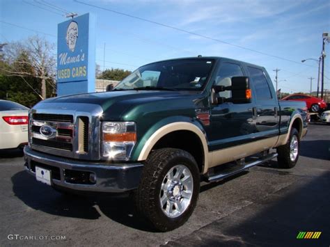 2008 Forest Green Metallic Ford F250 Super Duty Lariat Crew Cab 4x4