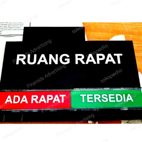 Jual Akrilik Sign Nama Board Gambar Papan Meeting Room Ruang Meeting