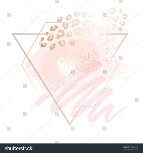 Golden Pink Nude Art Frames Modern Stock Vector Royalty Free Shutterstock