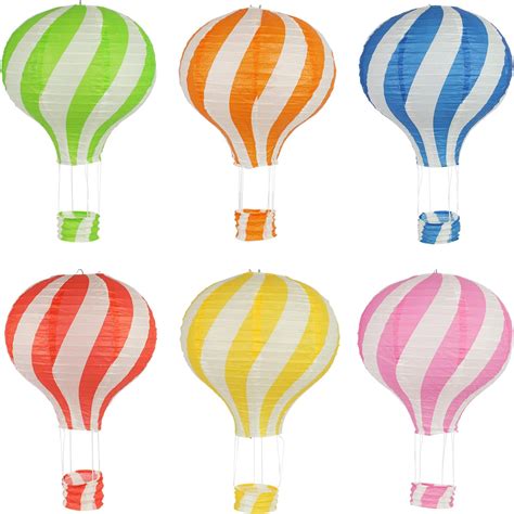 Amazon Matissa Pack Of 9 Hot Air Balloon Paper Lantern Wedding Party Decoration Craft Lamp