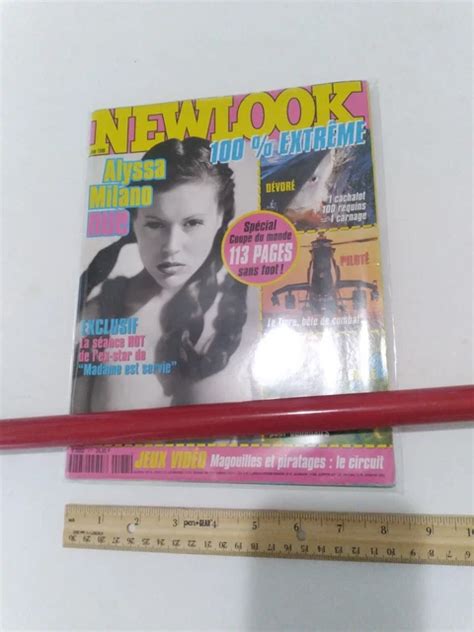 ALYSSA MILANO NUE Naked Nude In NEWLOOK NEW LOOK French Juin June 1998 Magazine 75 34 PicClick UK