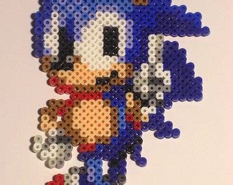 Sonic The Hedgehog Perler Midi Bead Sprite Bit Pixel Art Etsy