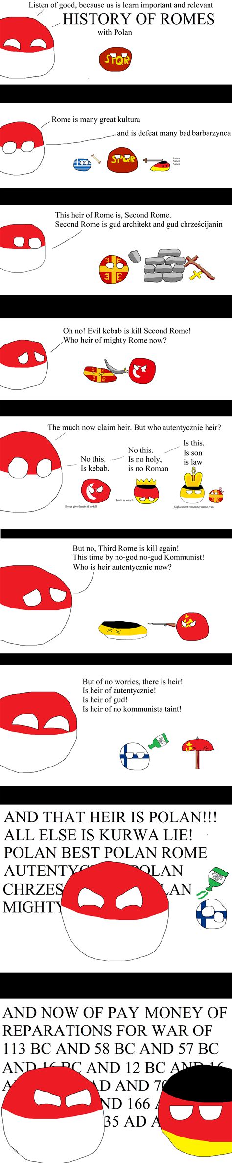 History of Romes I - IV with Polan : r/polandball
