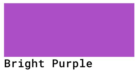 Bright Purple Color Codes - The Hex, RGB and CMYK Values That You Need