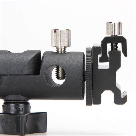 TaffSTUDIO Hot Shoe Swivel Lampu Flash Kamera For Tripod Light Stand QM3625 Black