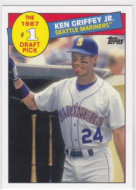 Ken Griffey Jr Topps Baseball Mlb Draft Pick Insert Card