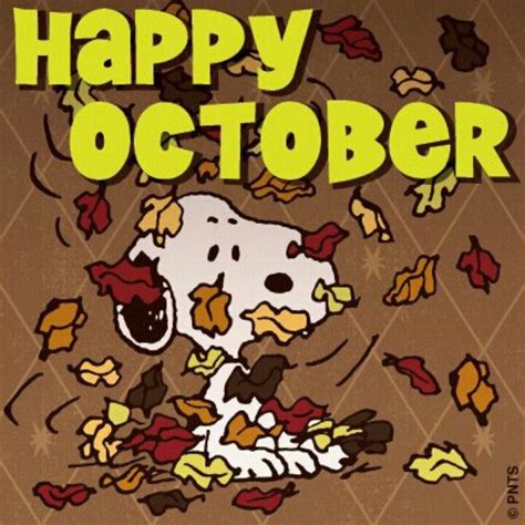 Snoopy Happy October Snoopy And Friends Pinterest Happy October