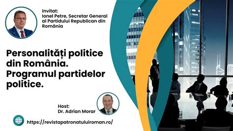 Personalități politice din România Programul partidelor politice