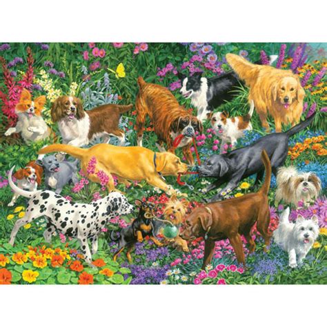 Playful Dogs 1000 Piece Jigsaw Puzzle | Bits and Pieces