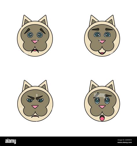 Cartoon Cat Emotionen Stockfotos Und Bilder Kaufen Alamy