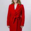 Ashley Williams Christmas In Evergreen Wool Coat