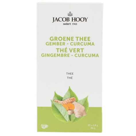 Jacob Hooy Groene Thee Gember Kurkuma Holland Barrett