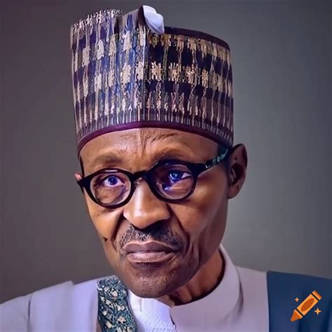 Portrait Of Nigerian Politician Muhammadu Buhari On Craiyon