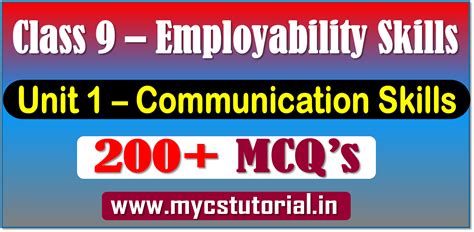 Class Employability Skills Unit Ict Skills Mcq S Mycstutorial