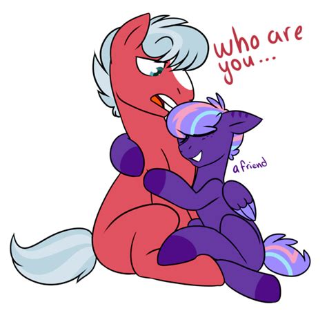 Artist Caballerial Derpibooru Import Hug Oc Oc Night