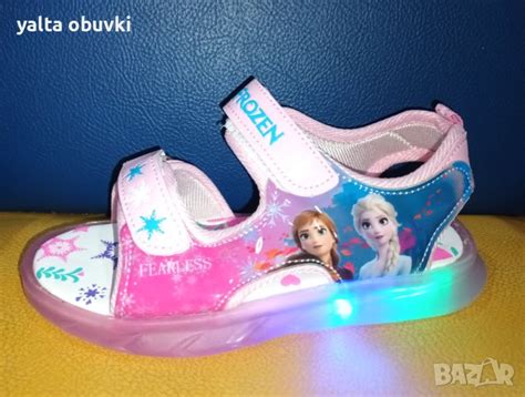 Детски светещи сандали Елза и Анна /Замръзналото кралство/ в Детски ...