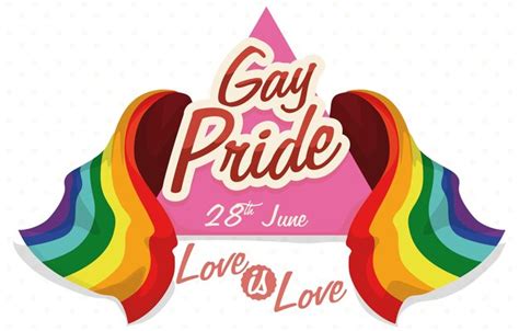 Bandeira Do Arco Ris Ao Redor Do Tri Ngulo Rosa Lembrete Do Orgulho Gay Vetor Premium