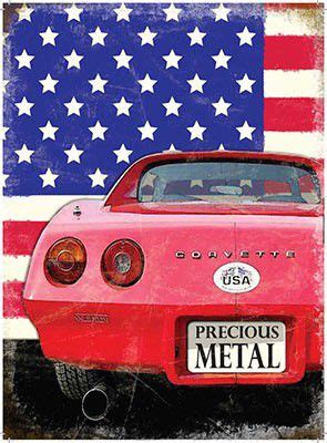 Metalowy Plakat Reklamowy Blacha Tin Sign Chevrolet Corvette Precoius