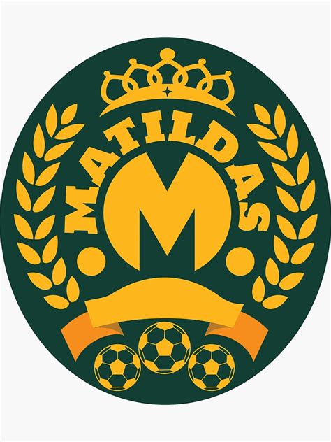 "Australia matildas Logo" Sticker for Sale by iSeek | Redbubble