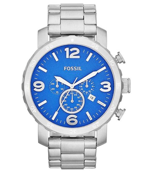 Fossil Nate Watch - Men's Watches in Silver | Buckle