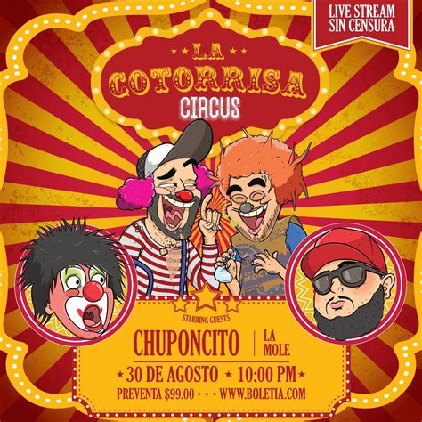 ¡Te regalamos boletos para ver el live de 'La Cotorrisa Circus'!