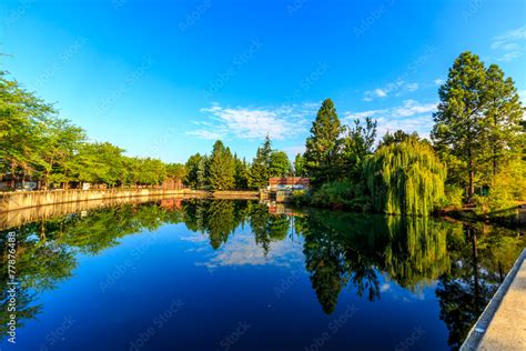 Riverfront Park Stock Photo | Adobe Stock