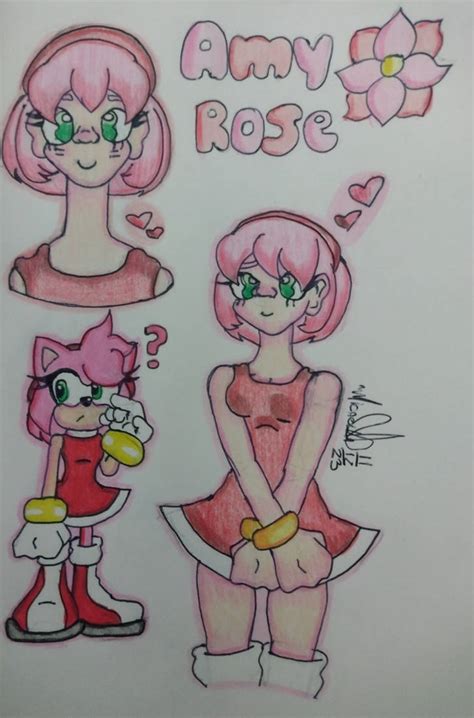 Amy Rose (Human Version) by iLoveDrawIuI on DeviantArt