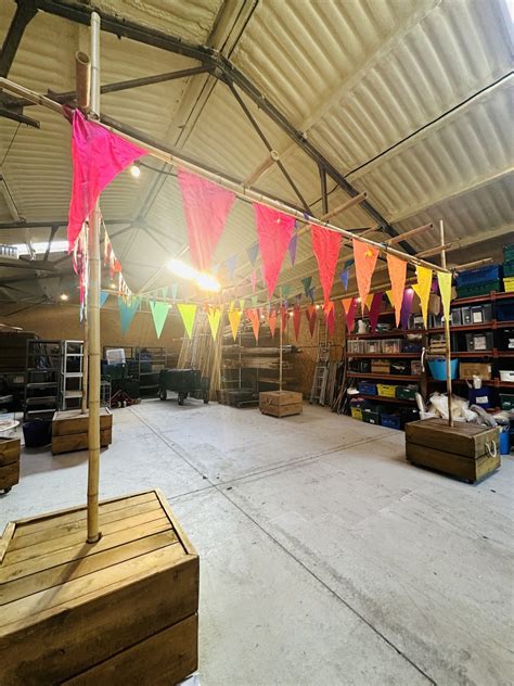 Oversized Rainbow Satin Bunting 10m The Event Flag Hire Company Ltd