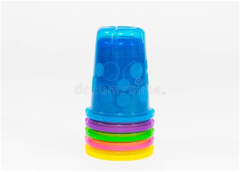 Colorful plastic cups stock image. Image of liquid, colour - 117755577