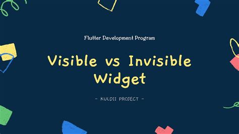 Flutter Visible Dan Invisible Widget Tutorial Flutter Bahasa