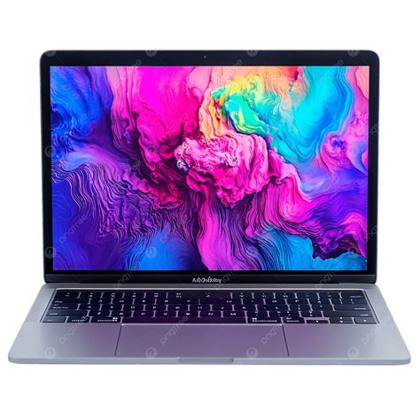 Lightweight Laptop With A Vivid Abstract Wallpaper Laptop Colorful