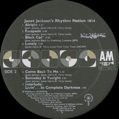 Janet Jackson Janet Jacksons Rhythm Nation Vinyl Album Covers