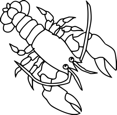 Simple Giant Lobster Coloring Pages Coloring Cool