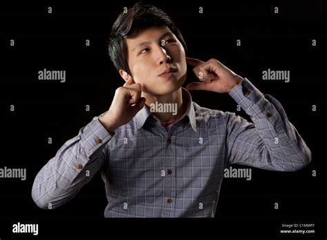 University Student Acting Pose Stock Photo Alamy