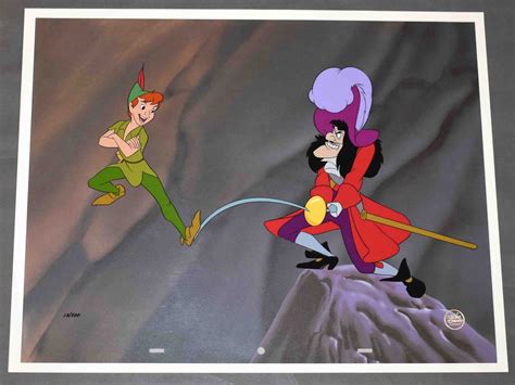 Original Walt Disney Peter Pan Limited Edition Cel, Skull Rock ...