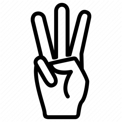 Middle Finger In Three Viewpoint  Png Svg Hand Drawing Image Digital