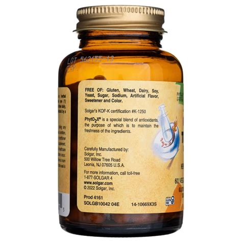 Solgar Turmeric Root Extract Standardized 60 Veg Capsules Medpak